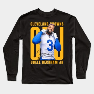 Odell Beckham Jr Aesthetic Tribute 〶 Long Sleeve T-Shirt
